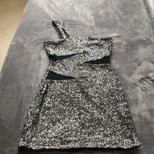 Allen Schwartz Prive Women's One Shoulder Dress XS